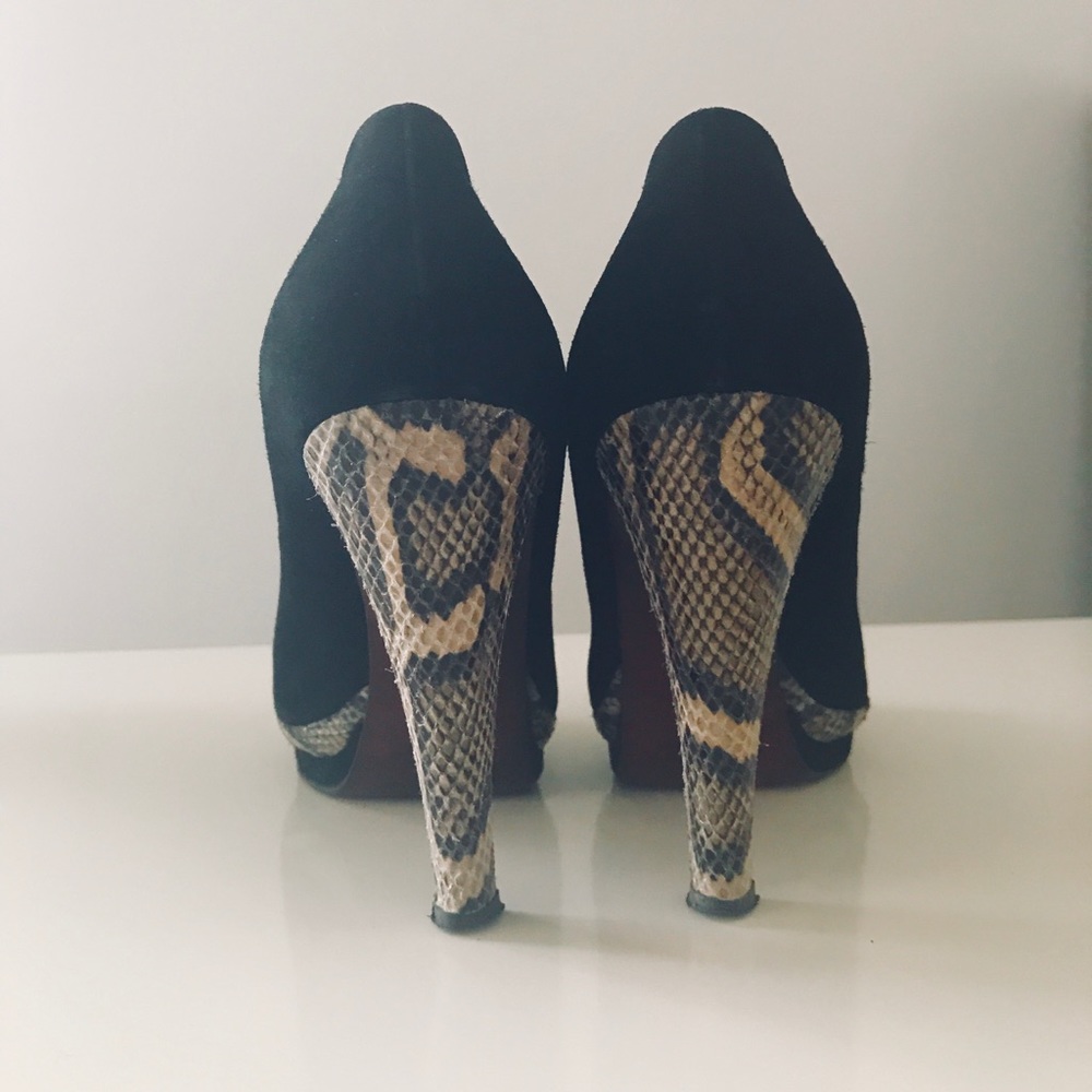 Authentic Italian Python Leather Pumps - image 1